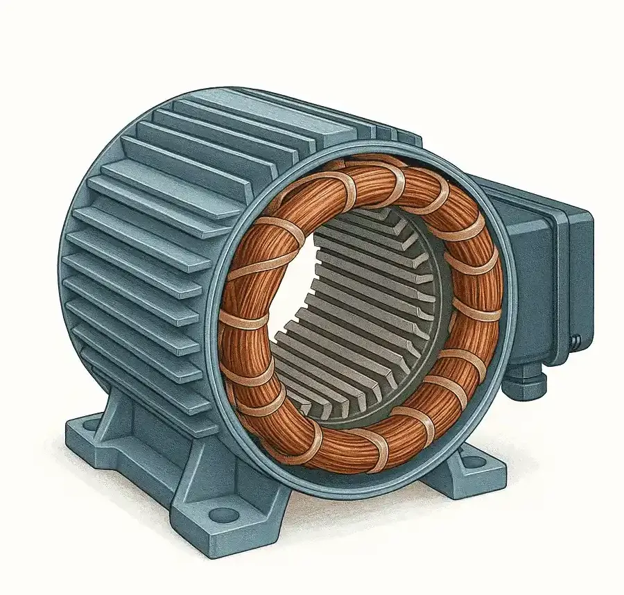 Изображение публикации "Статор асинхронного двигателя"