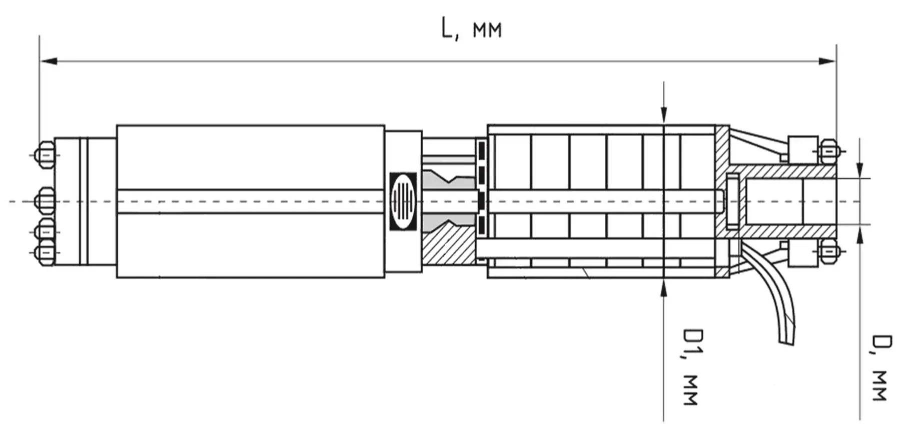 Размеры товара ЭЦВ 8-40-90
